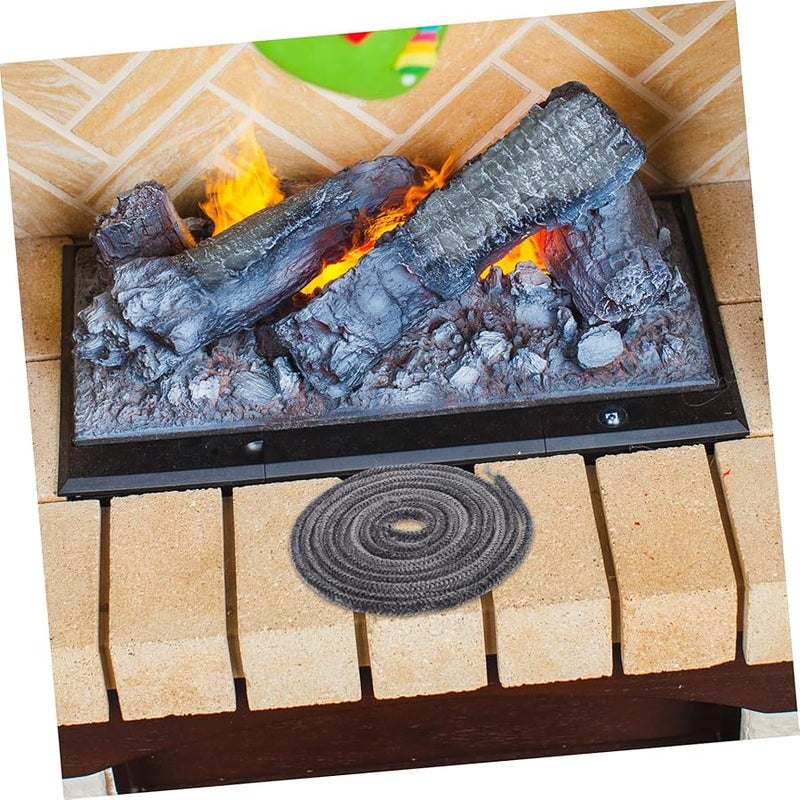 High Temperature Graphite Fiberglass Seal Rope 220X0 6X0 6CM For Woodburning Stove Replacement Heat Resistant Gasket - Image 4